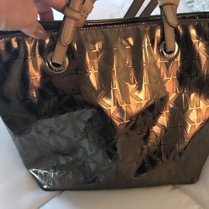 Michael Kors purse, metallic